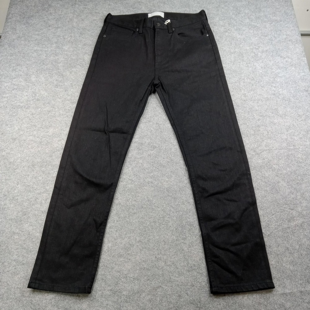 Everlane Jeans Womens 26 Black High Rise Skinny Stretch Denim Pants Straight Leg